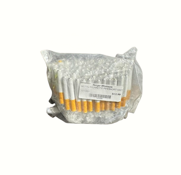 METAL CIGARETTE PIPESHORT100CT