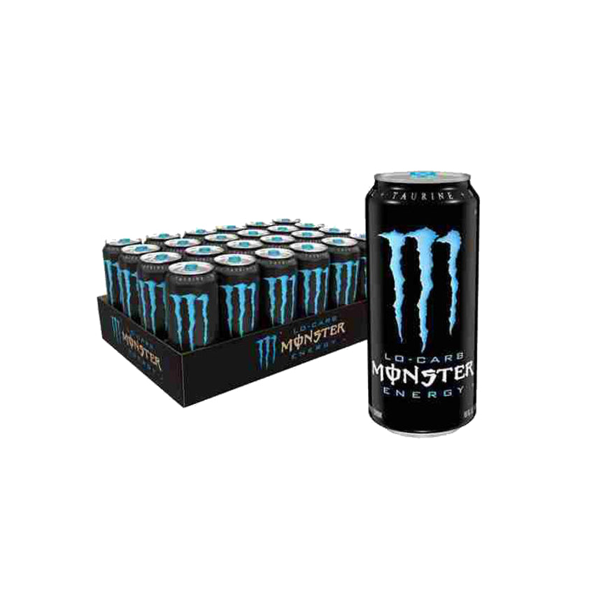MONSTER LO CARB BLUE 16oz24CT