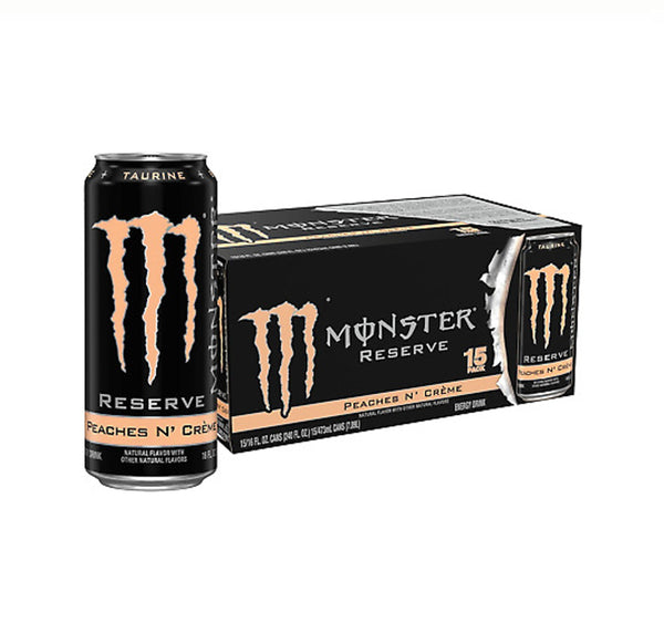 MONSTER 16oz24CT PEACH N CREME