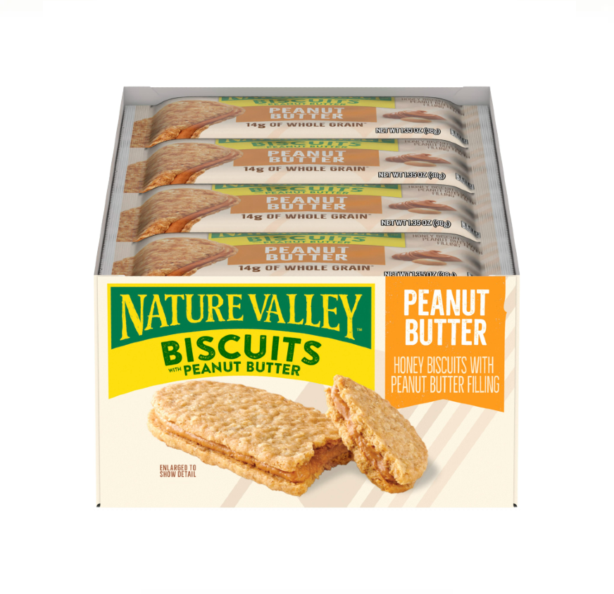 NATURAL VAL PEANUT BUTTER 16CT