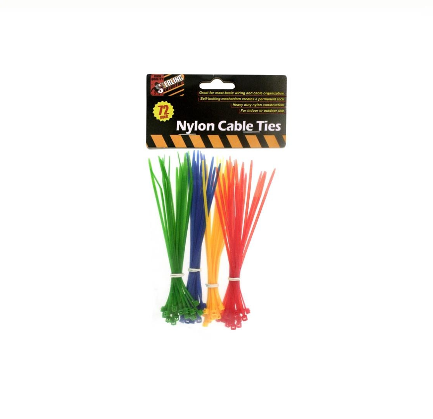 NYLON CABLE TIES 72CT