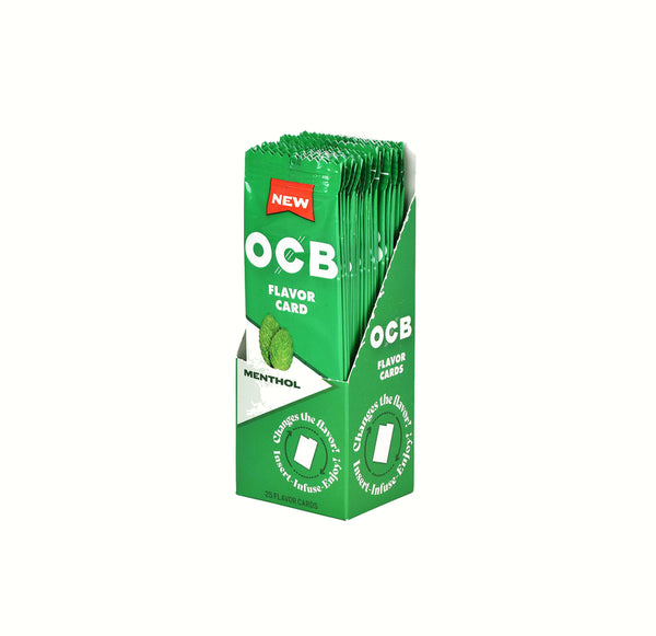 OCB FLAVOR CARDS 25/6CTMENTHOL