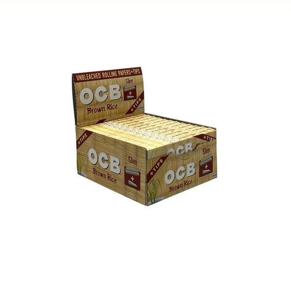 OCB HP PAPER&TIP BROW RICE24CT