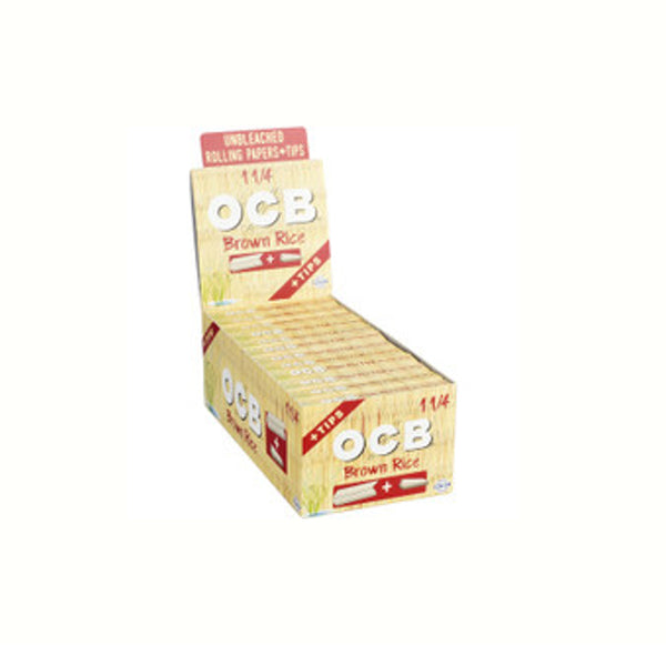 OCB RICE 11/4 PAPER W/TIPS24CT