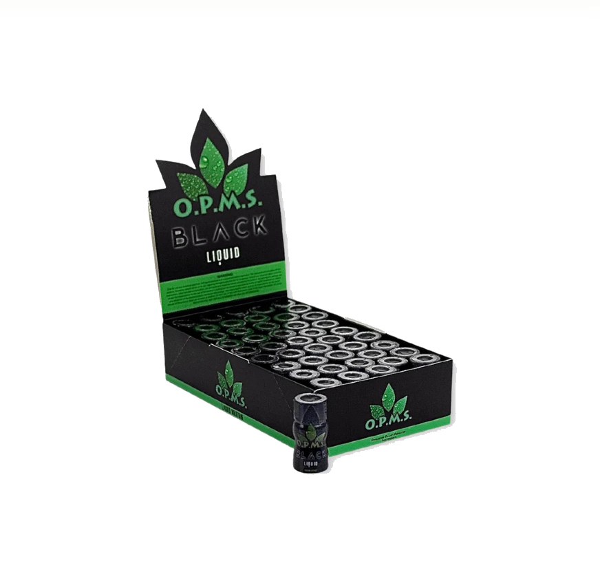 OPMS LIQ SHOT RED/BLK/GOLD50CT