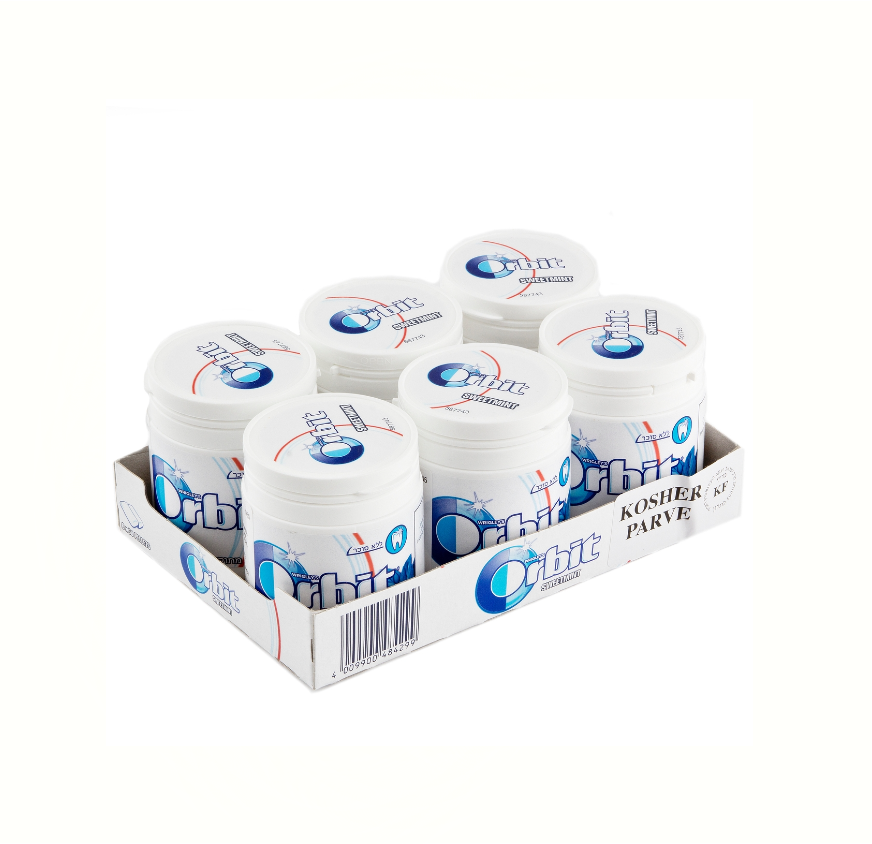 ORBIT BOTTLE WHT SWT MINT 6CT