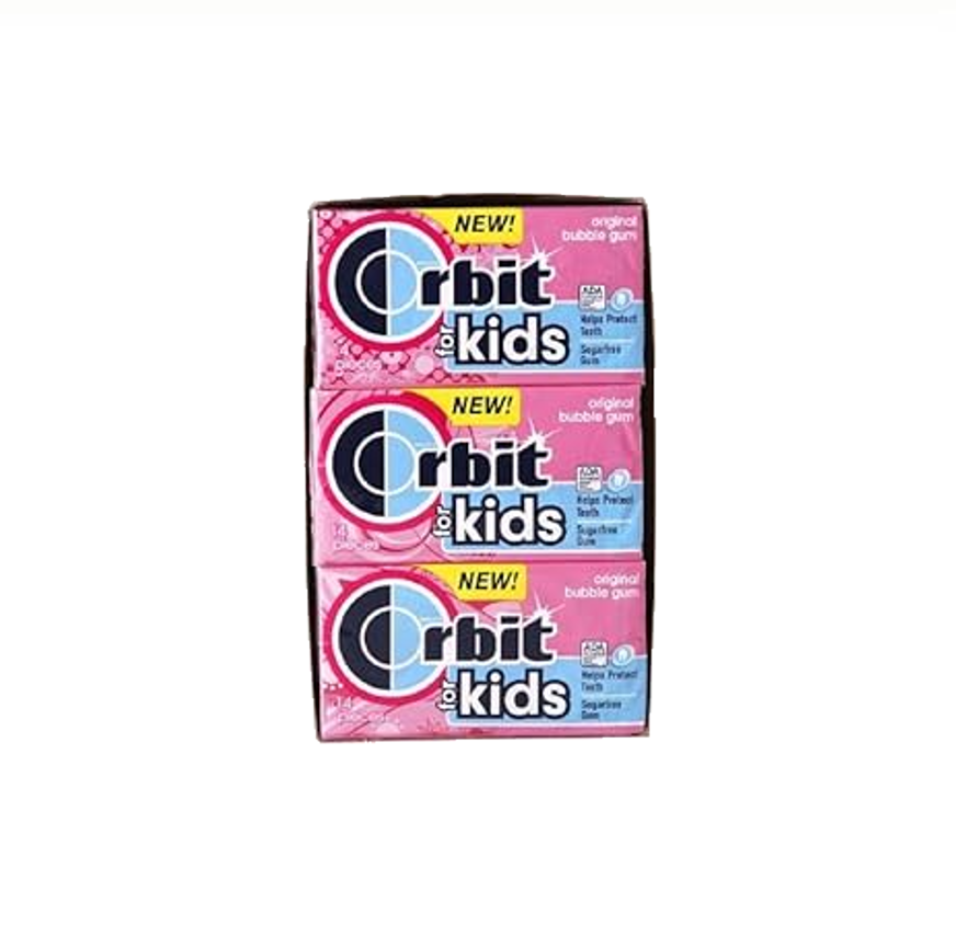 ORBIT FOR KIDS- BUBBLE GUM 12C