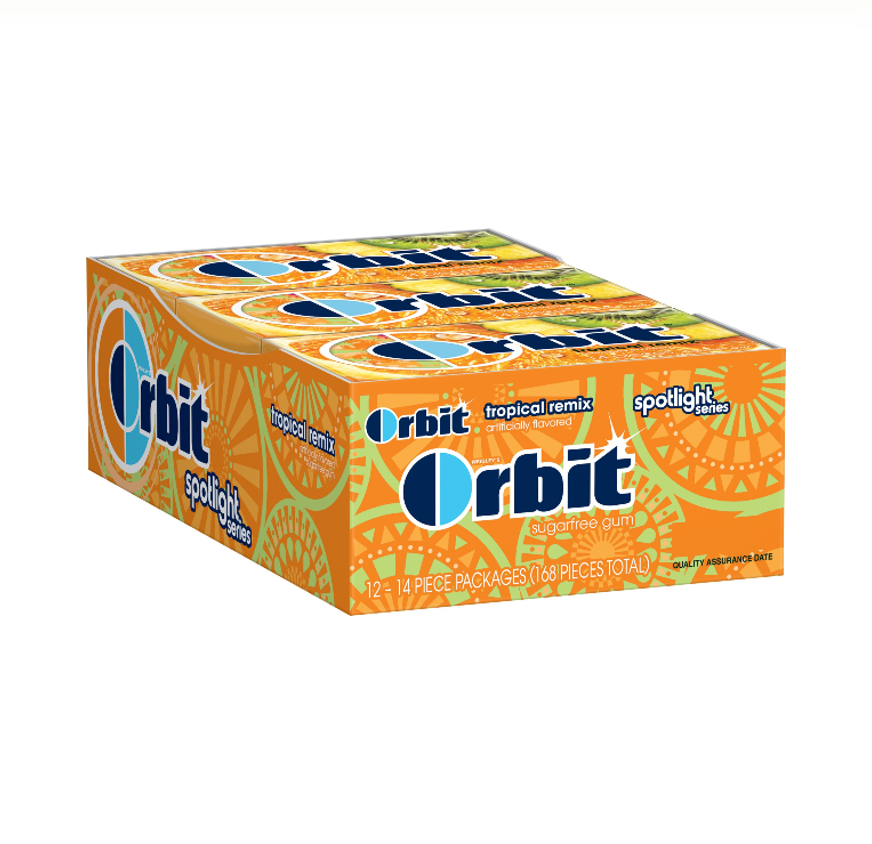 ORBIT TROPICAL REMIX 12CT