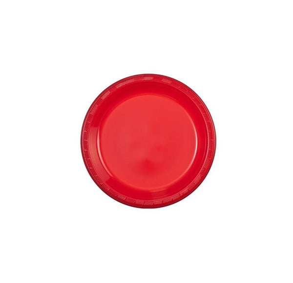 PLATES 10.25" 6PK RED