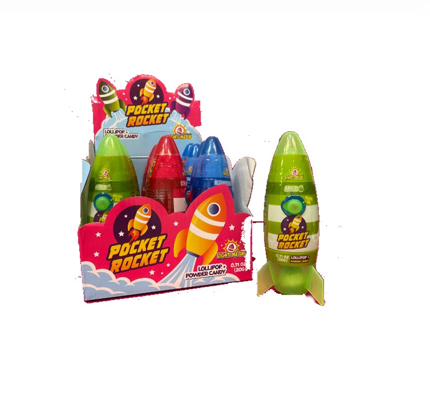 POCKET ROCKET TOY CANDY 12CT