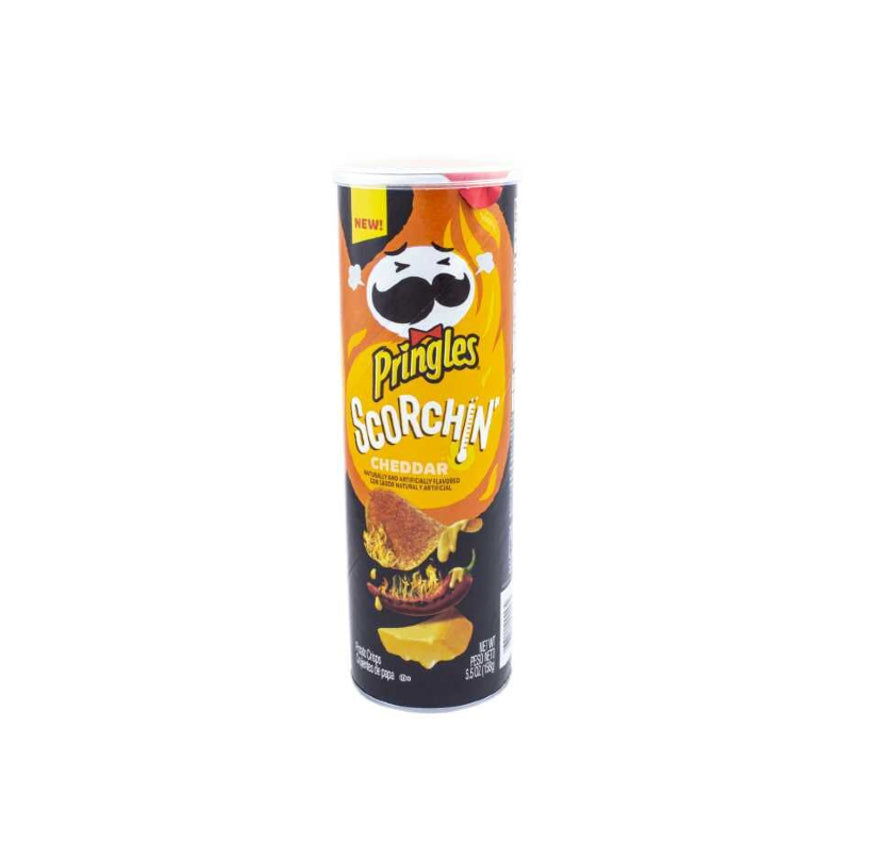 PRINGLES LG SCORCHIN CHEDDAR