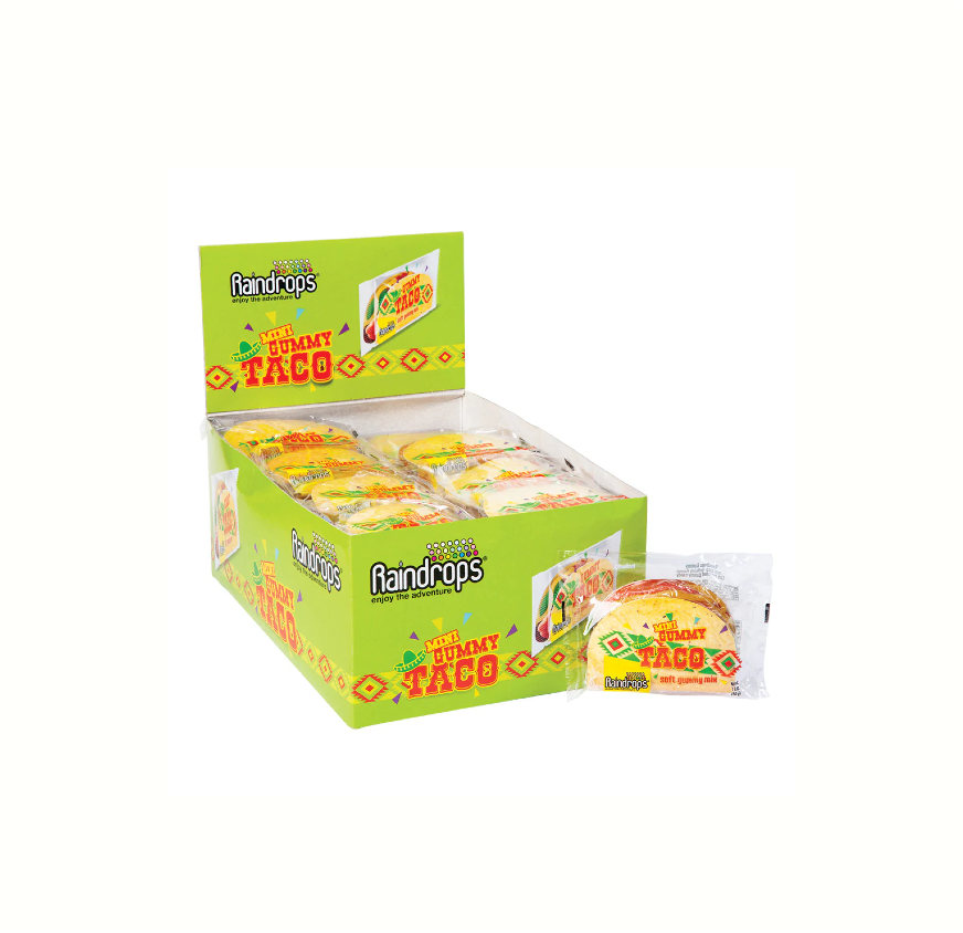 RAINDROPS GUMMY MINI TACO 16CT