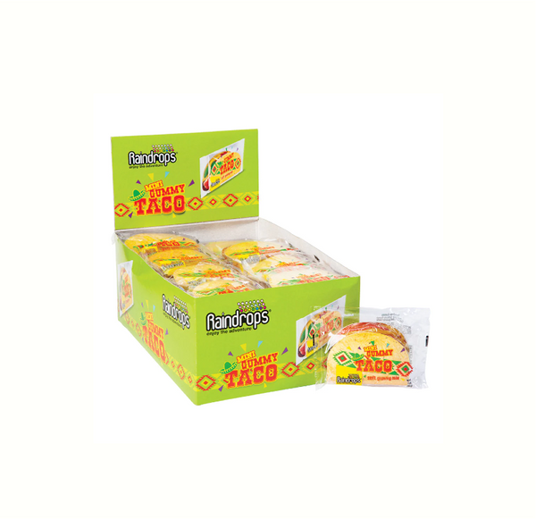 RAINDROPS GUMMY MINI TACO 16CT