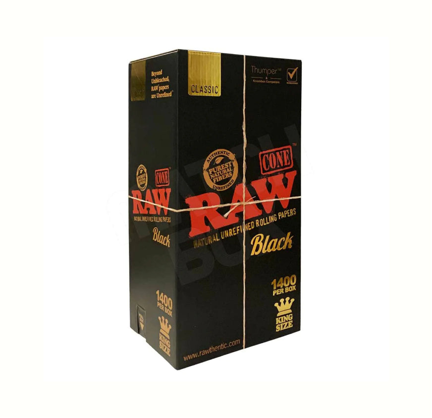 RAW CONE BLK CLASSIC 1 1/432PK