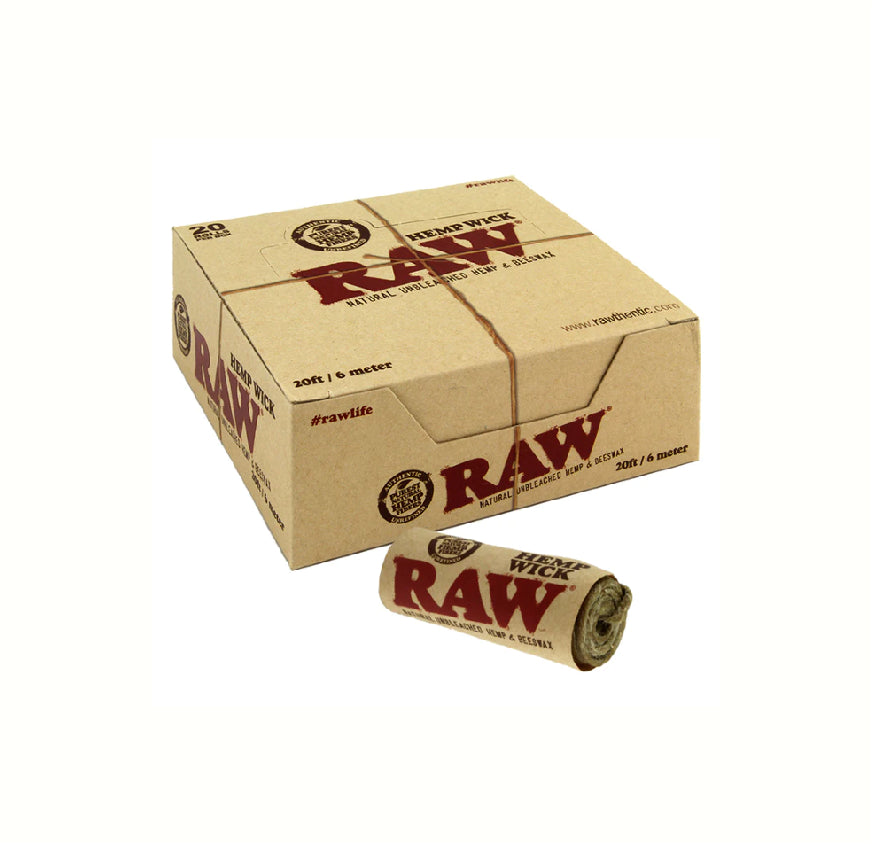RAW HEMP WICK 20FT/20CT