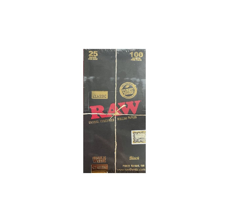RAW BLACK SINGLE WIDE 25CT