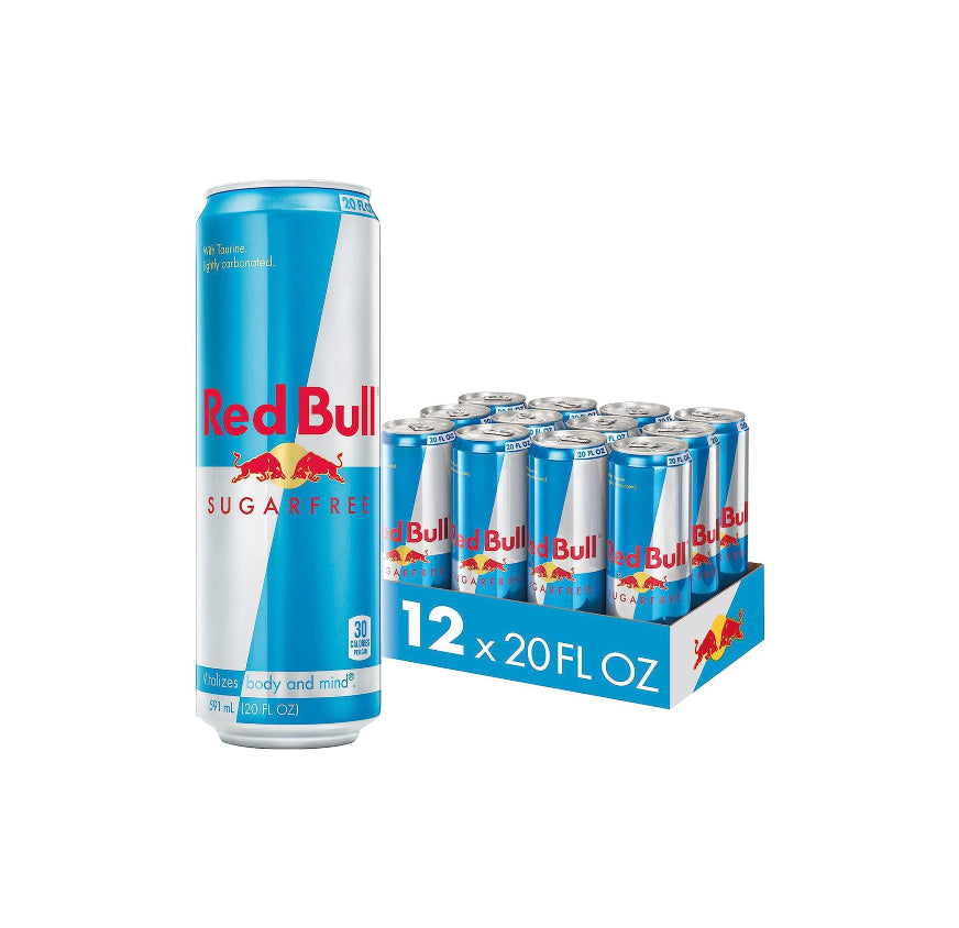 REDBULL 20OZ12CT SUGAR FREE