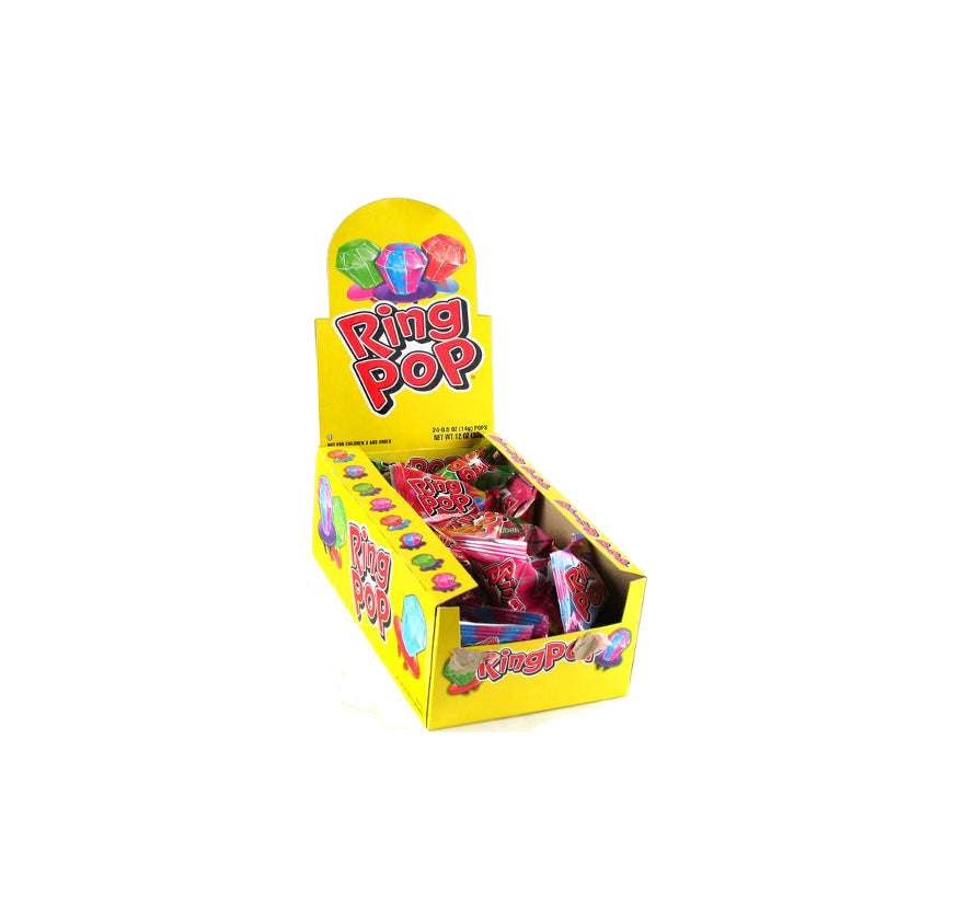 RING POPS yellow 24CT