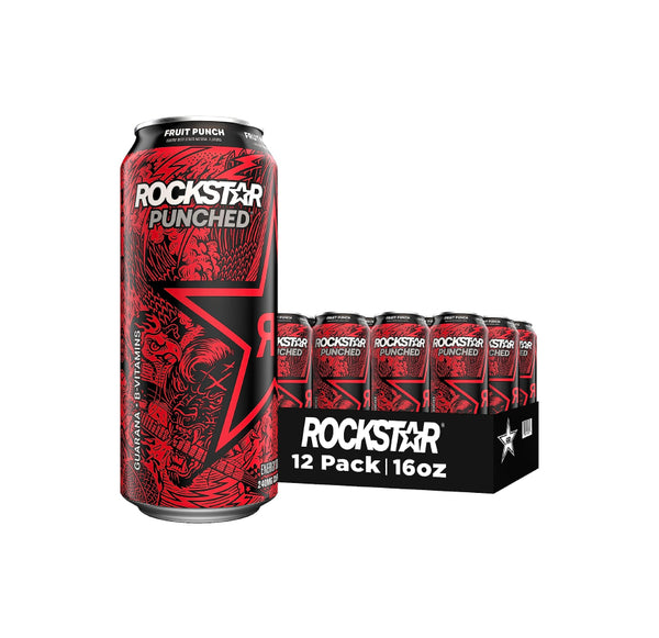 ROCKSTAR 16oz12CT FRUIT PUNCH