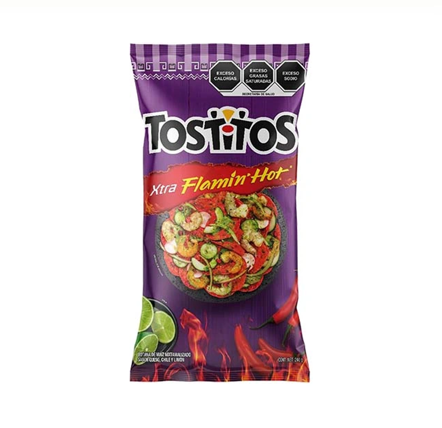 SABRITAS TOSTITOS XTRAHOT 110G