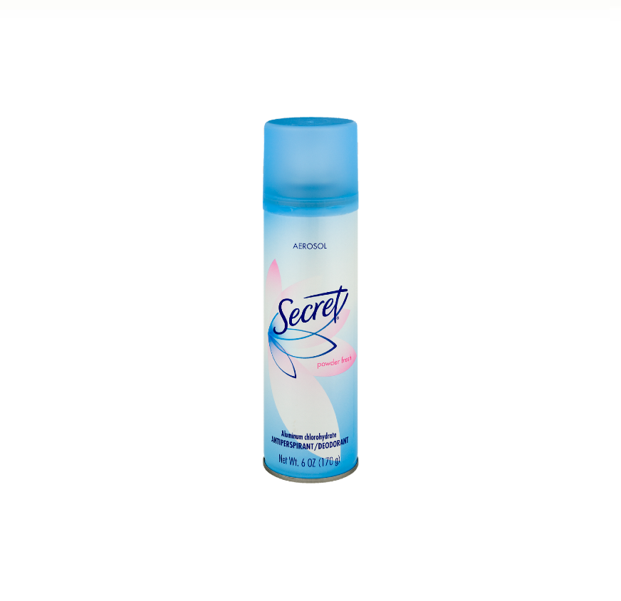SECRET  BODY SPRAY 6CT