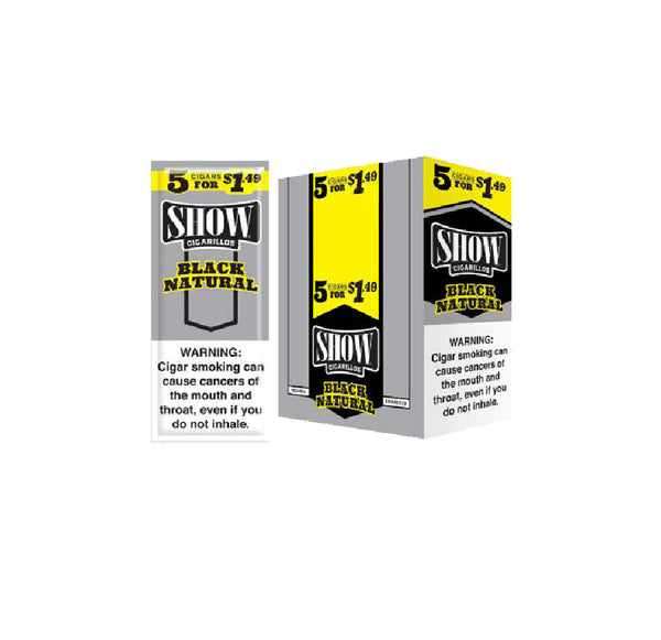 SHOW 5/$1.49 BLK NATURAL