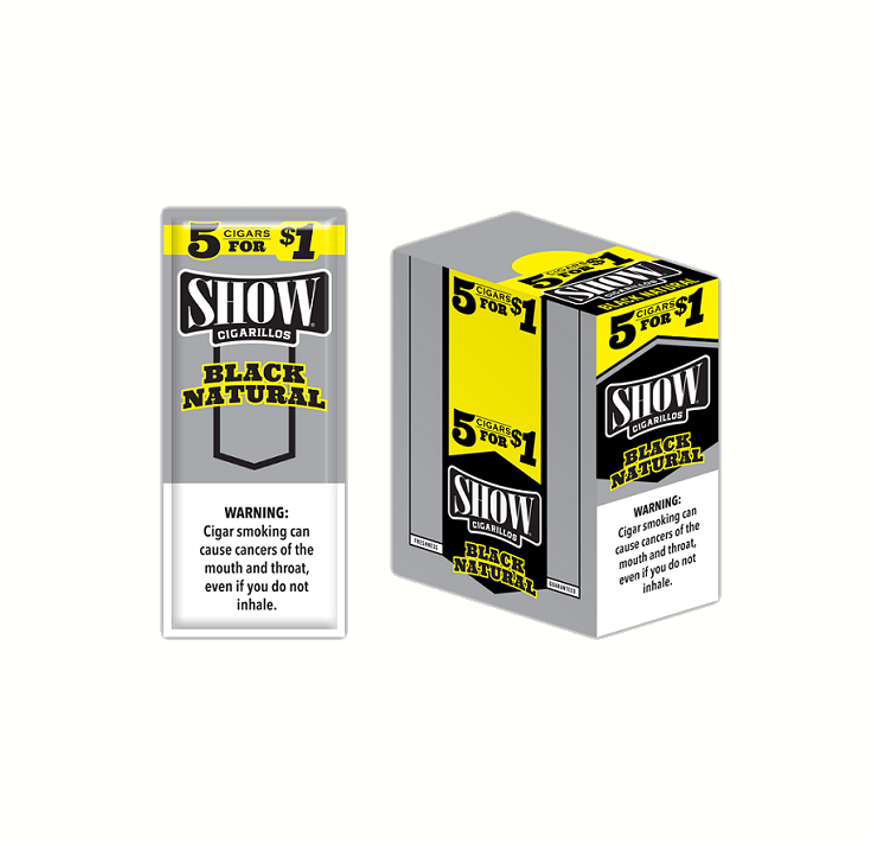 SHOW BLACK NATURAL 15/5PK 5/$1