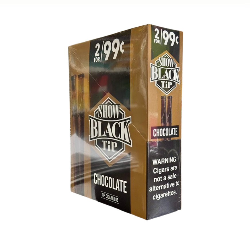 SHOW BLACK TIP 2/15CTCHOCOLATE