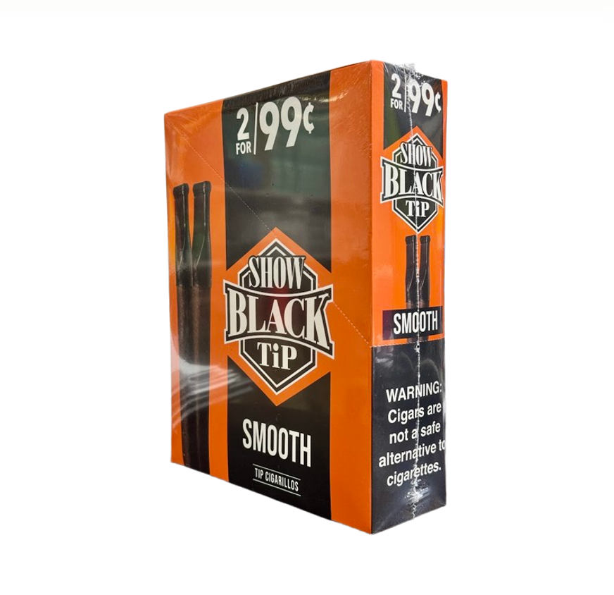SHOW BLACK TIP 2/15CT SMOOTH