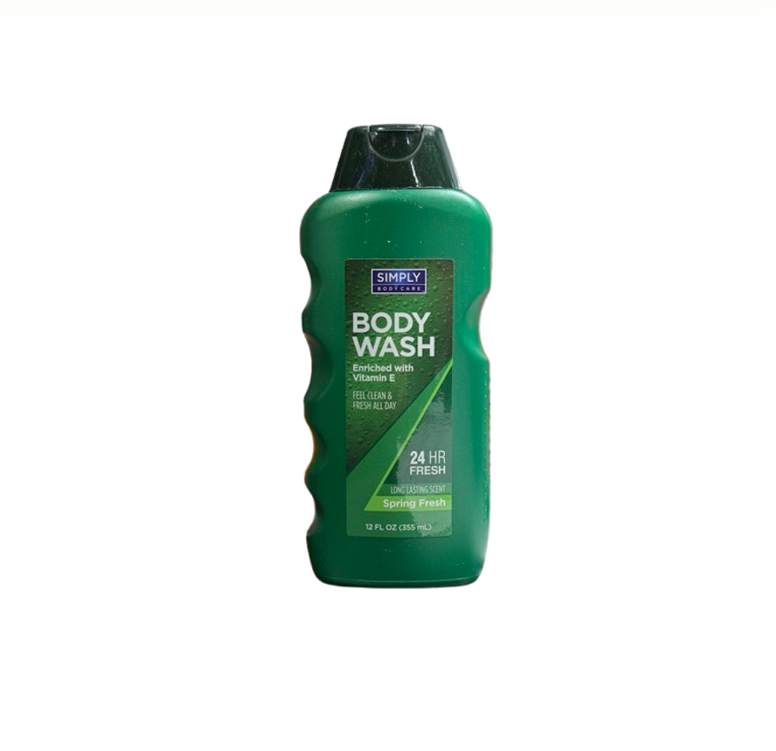 SIMPLY BODY WASH 12OZ SPRING F