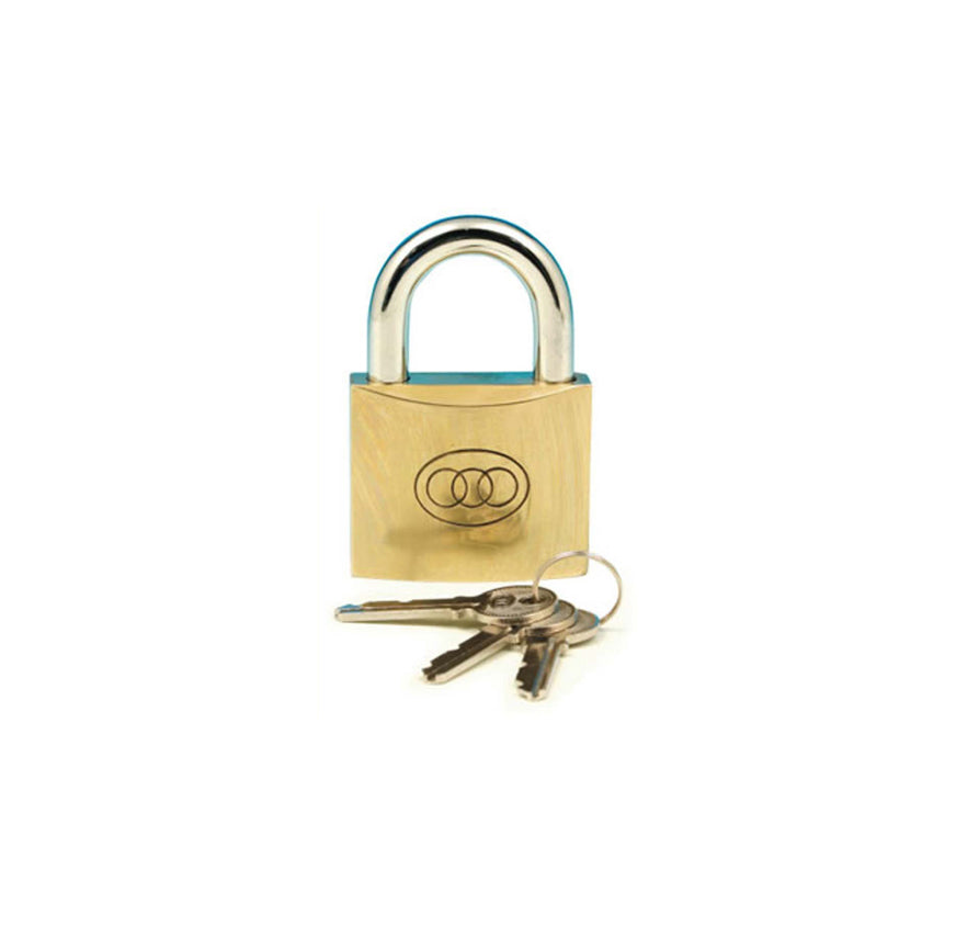SIMPLY BRASS PAD LOCK 38MM