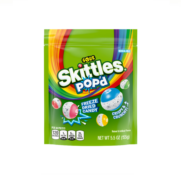 SKITTLES POP'D 5.5oz SOUR SUP