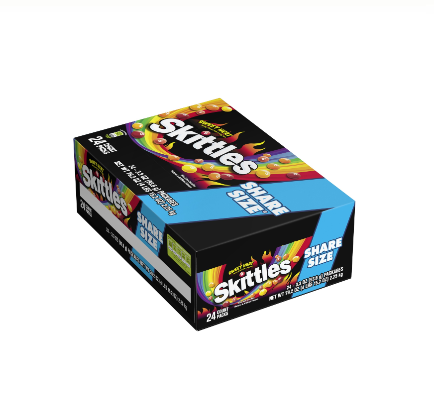 SKITTLES SWEET HEAT  KG 24CT