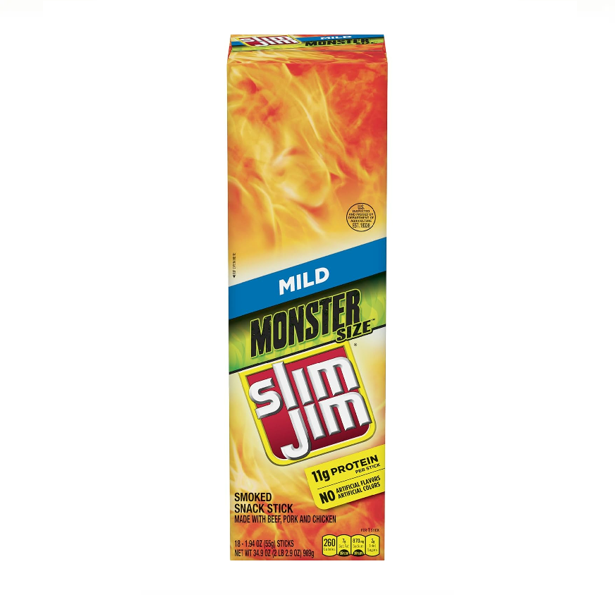 SLIM JIM 1.9oz18CTMONSTER MILD