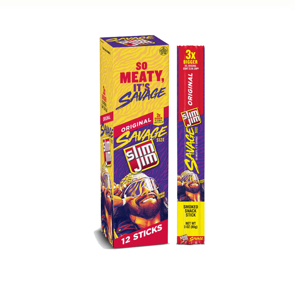 SLIM JIM SAVAGE ORIGINA3OZ12CT