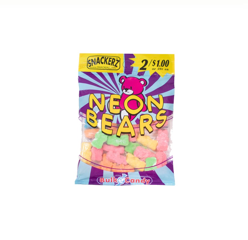 SNACKERZ 2/$1 NEON GUMMY BEARS