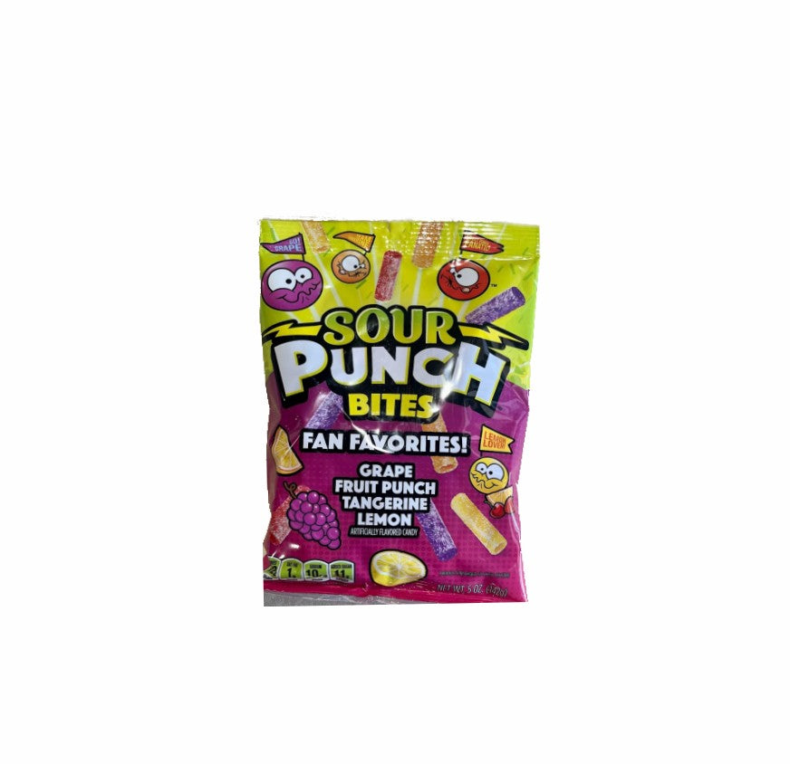 SOUR PUNCH FAN FAV BITES 5OZ