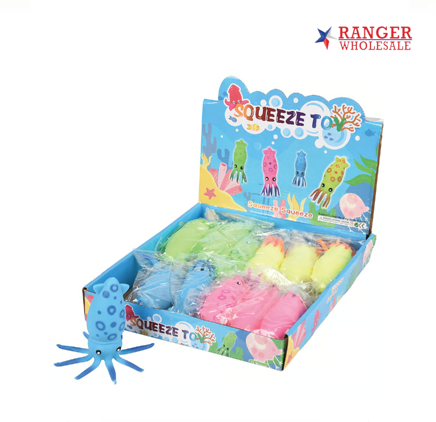 SQUISHY SQUID SQUEEZE 12CT