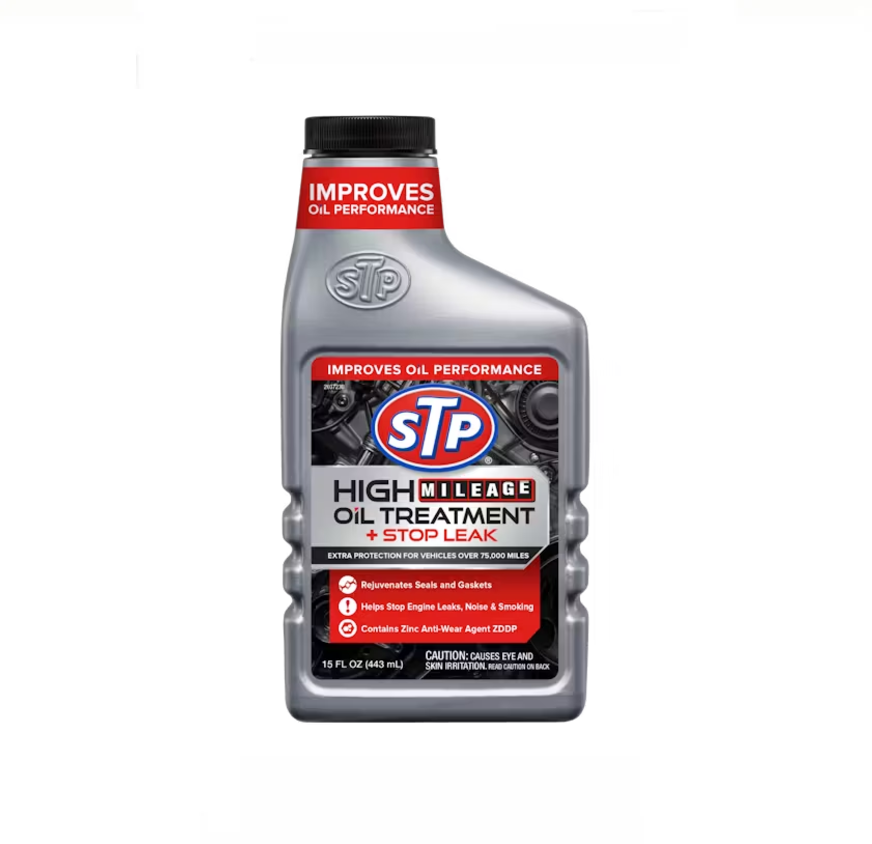STP HIGH MILEAGE OIL TREATMENT