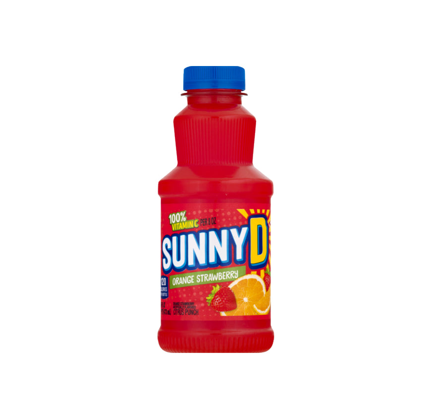 SUNNY D- orgstraw12ct/16oz