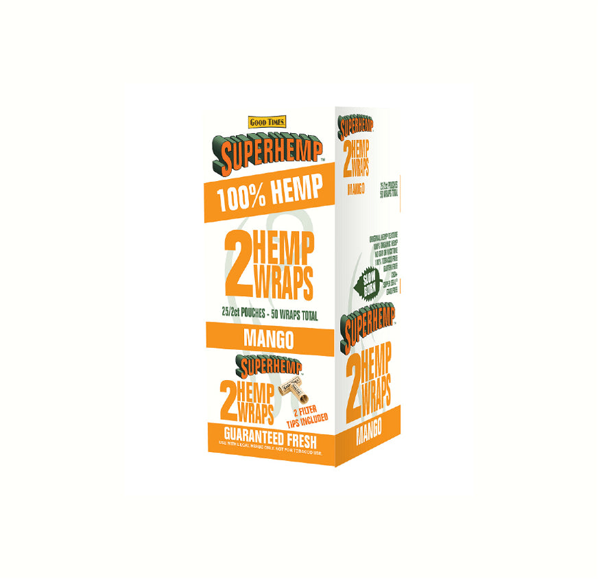 SUPERHEMP WRAP MANGO 2/25CT