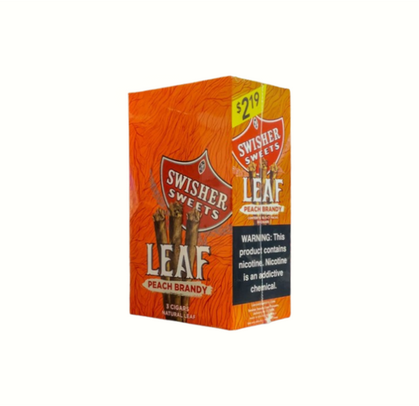 SWISHER LEAF $2.19PEACH BRANDY