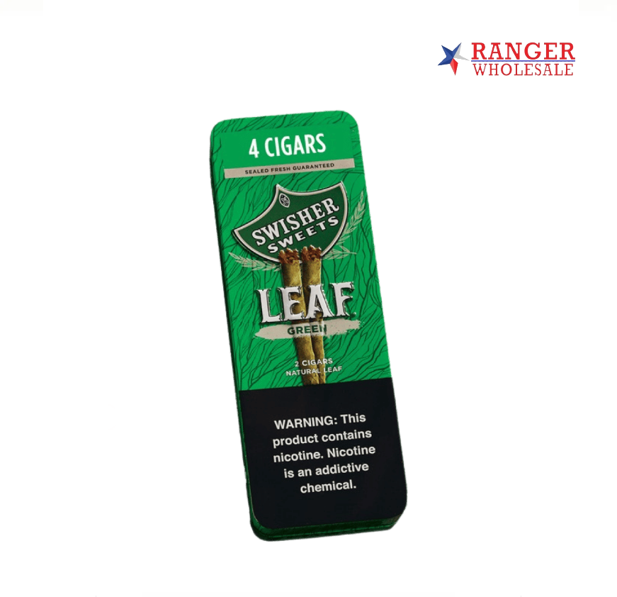 SWISHER LEAF TIN GREEN 5/4PK