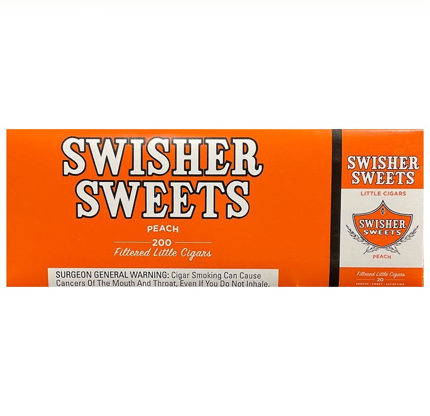 SWISHER LIT CIGAR PEACH 10PK