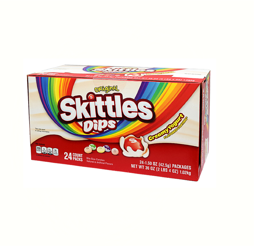 Skittles ORG DIPS 1.50OZ 24CT