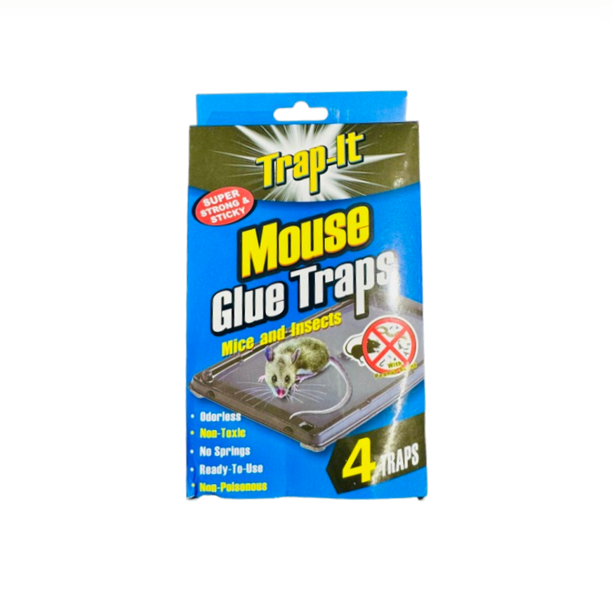 TRAP IT MOUSE GLUE TRAPS 4CT