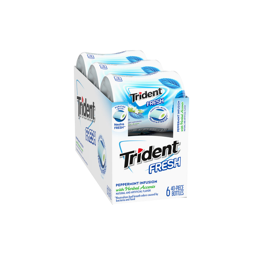 TRIDENT FRESH BTL PEP MINT 6CT
