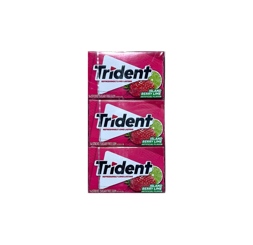TRIDENT 14/12PK ISLAND B LIME