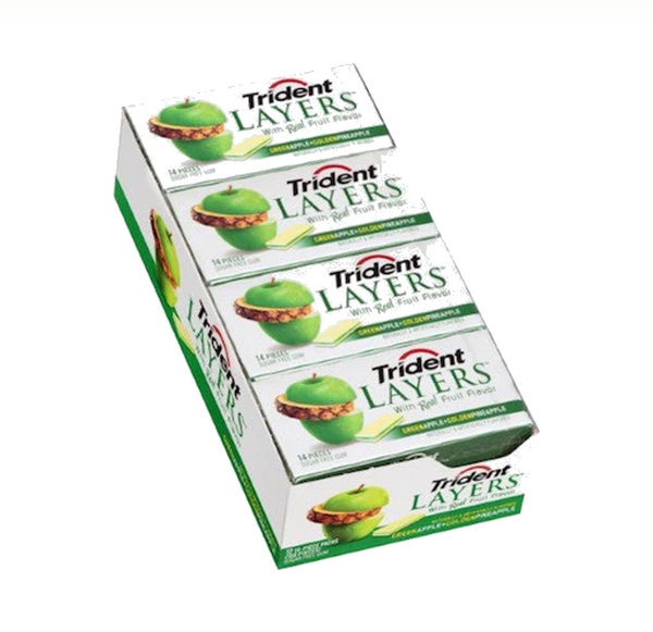 TRIDENT LAYERS GREEN APPLE 12C