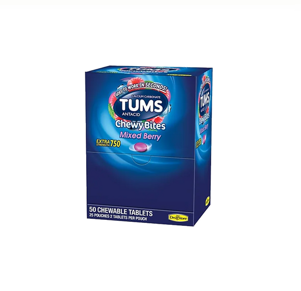 TUMS ASSORT BERRIES 750 2/25CT
